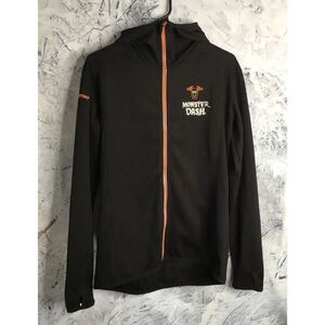 Team Ortho Monster Dash Women’s Large‎ Jacket Zip Up Black Thumbholes Halloween